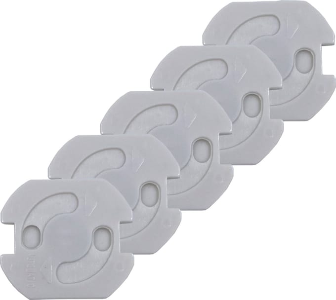 DULA Stopcontact beveiliging wit - Stopcontactbeschermers - Zelfklevend - Kinderbeveiliging- 5 stuks