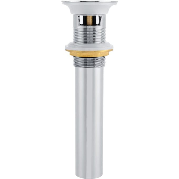 G1-1/4  Messing Badkamer Wastafel Pop-up Afvoerplug met Overloop (Zilver Chroom) gray