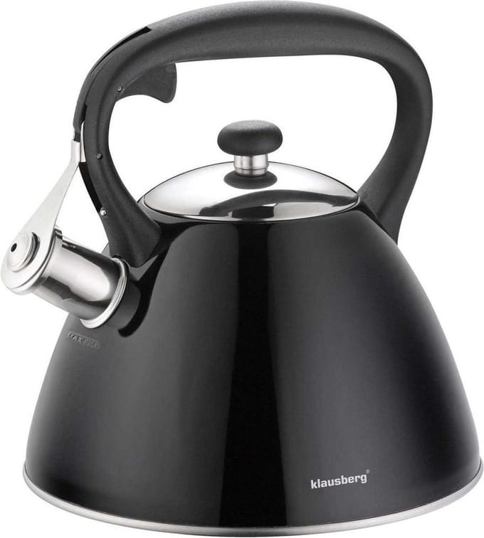 Klausberg KB-7208  fluitketel - 3L - rvs - alle warmtebronnen