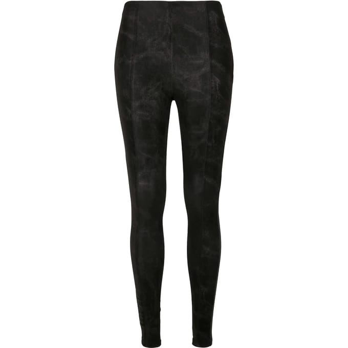 Damesbroek Urban Classics washed faux leather (Groot getailleerd )