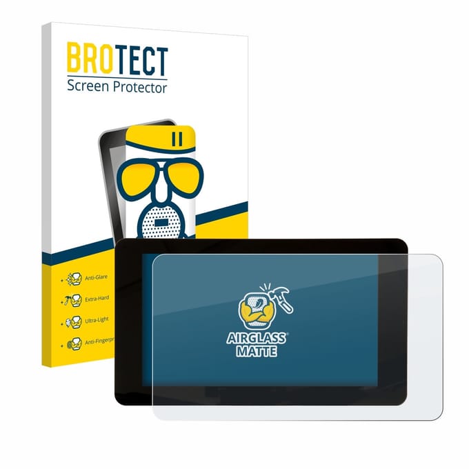 BROTECT - Screenprotector voor Raspberry Pi Touchscreen 7" - Folie Beschermfolie Beschermglas matte
