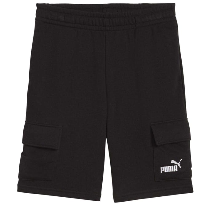 Puma Kinderen Essentiële No.1 Logo Cargo Shorts (Zwart)