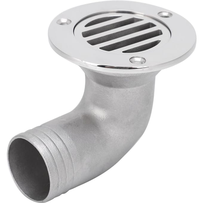 Boot Bocht Vloerafvoer 316 Roestvrij Staal Marine Water Afvoerapparaat Hardware Accessoire white