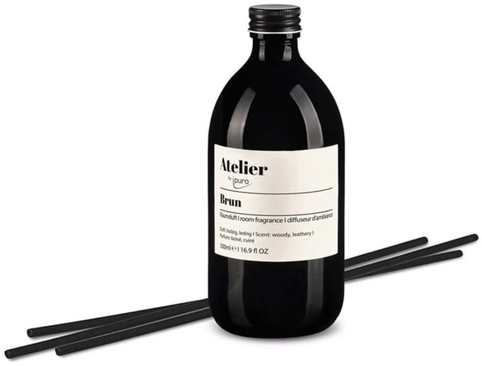 Atelier by Ipuro Geurstokjes Navulling Brun 500 ml - Huisparfum