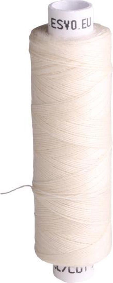 ESVO naaigaren - waterafstotend - 2 x 125 m - dikte 50 - ecru / wit