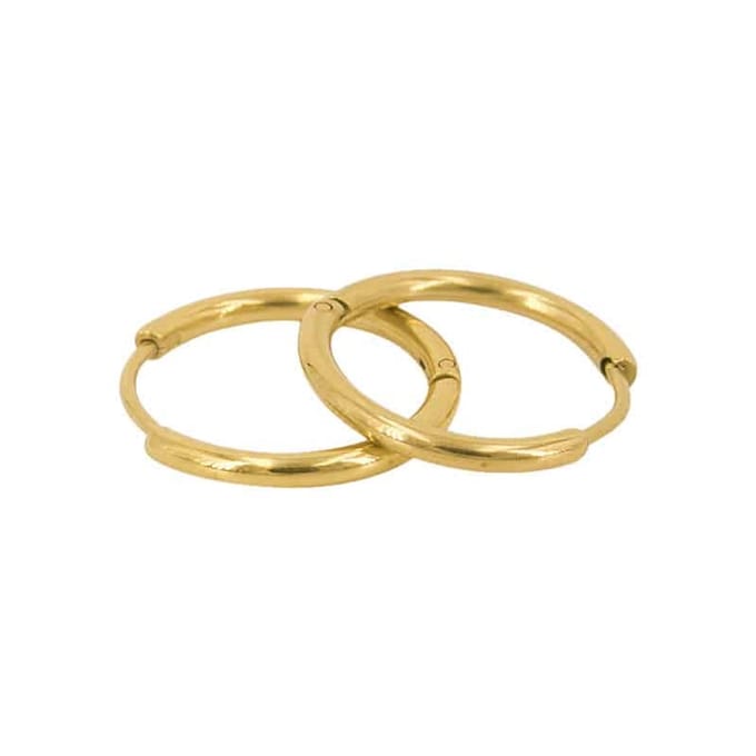 Kalli edelstalen Oorbel 1895 Goud 15mm