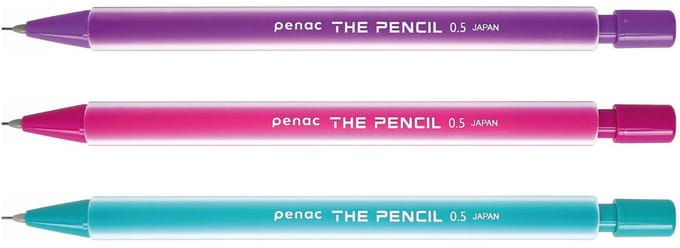Penac The Pencil - Vulpotlood - Mechanical Pencil - 0.5 mm - 3 pack