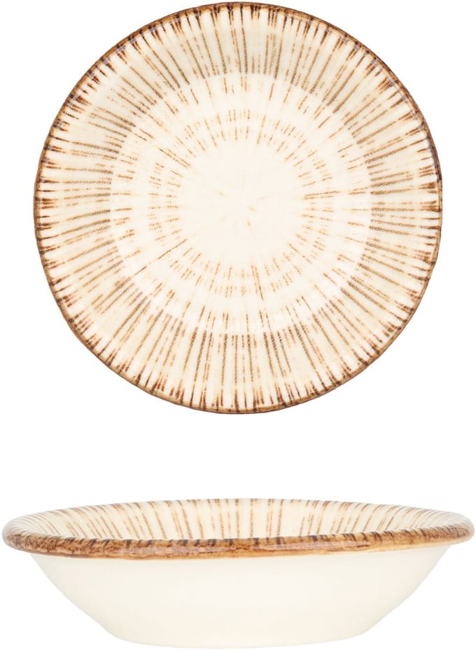 By Bone Serveerschaal - Legna - Porselein - 15 cm (220cc) - set van 2