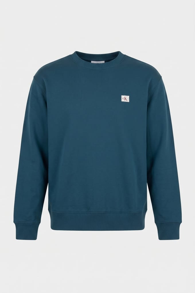 Calvin Klein Ls 350terry Sweatshirt Navy Teal Taglia: XL | Maglioni a maglia Outlet | Uomo | Ciano