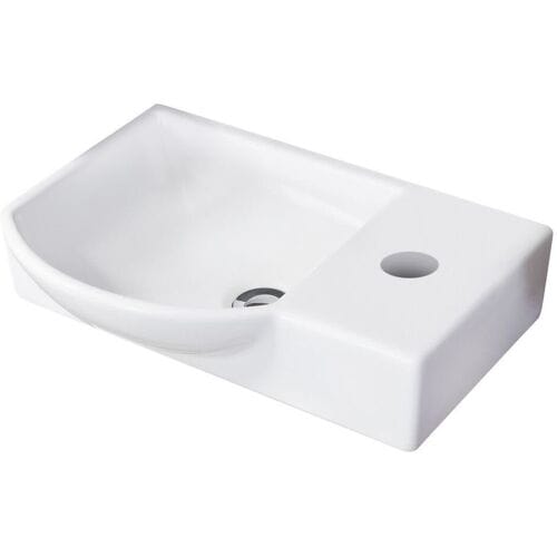 Fackelmann SBC guest WC ceramic sink 45 x 32 cm, basin left, tap hole right 82390