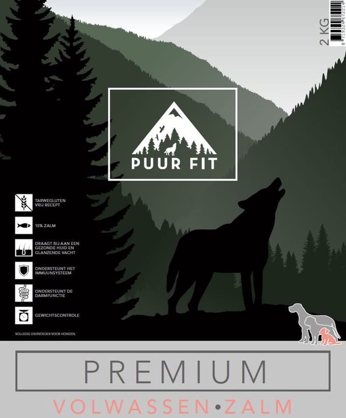 Puur Fit Premium Volwassen Zalm Klein 4 kg