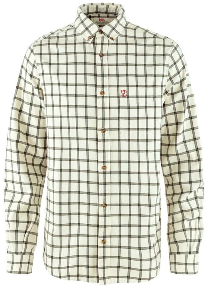 Fjällräven Övik Flannel Overhemd Met Lange Mouwen Wit M Man