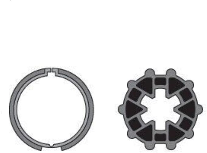 Adaptieset voor as Ø 40x1,5 mm - Ø 40 mm serie