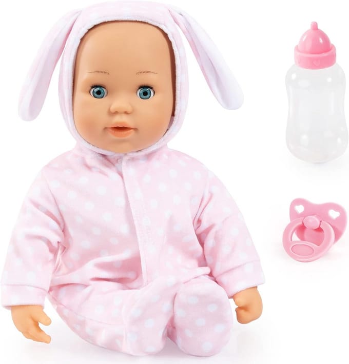 Interactieve Pop Anna met Geluiden en Fles - 38 cm