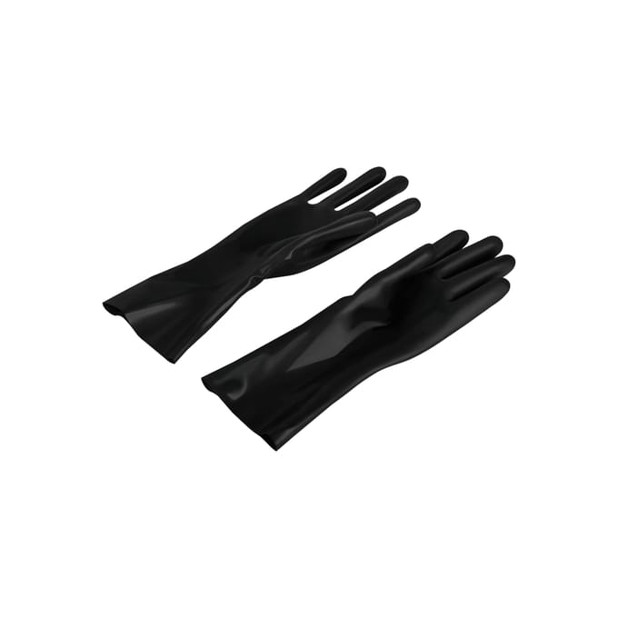 Rimba - Korte Latex Handschoenen - 26 cm - Zwart S