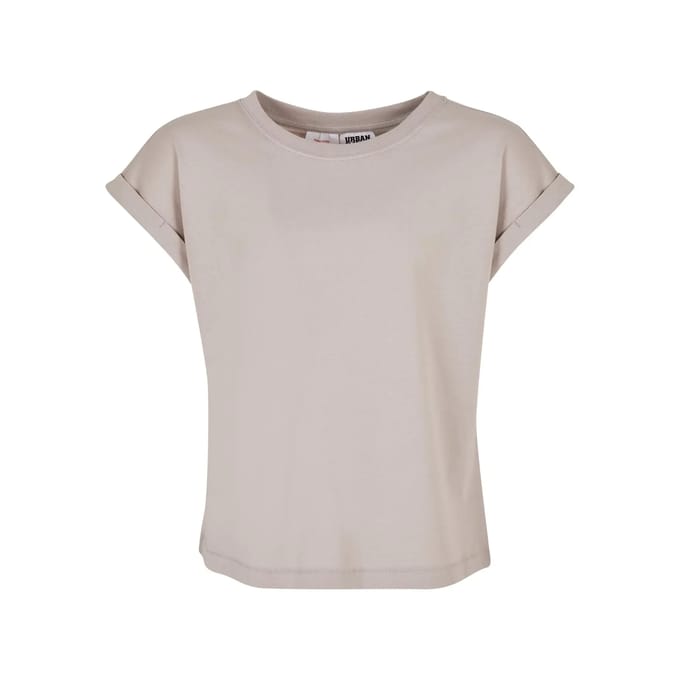 Urban Classics - Organic Extended Shoulder Kinder Tshirt - Kids 110/116 - Grijs