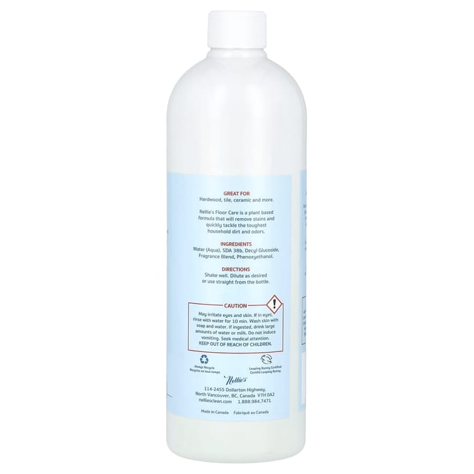 Nellie'S Vloerreiniger, Citroengras, 740Ml(25 fl oz) white