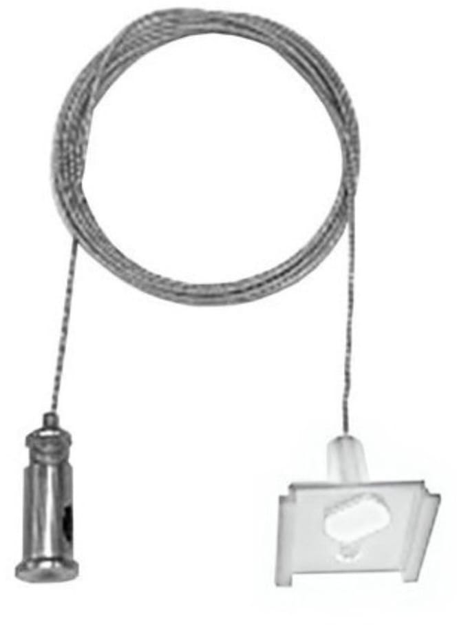 Qub Pendelset voor 1-fase Railverlichting - Wit - 2 meter (instelbaar)