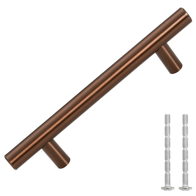 vidaXL - Handvatten - 10 - st - 96 - mm - roestvrij - staal - bronskleurig