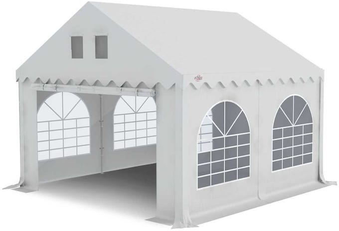 GO-PRO | 4x4 | Partytent | Met grondframe | Wit