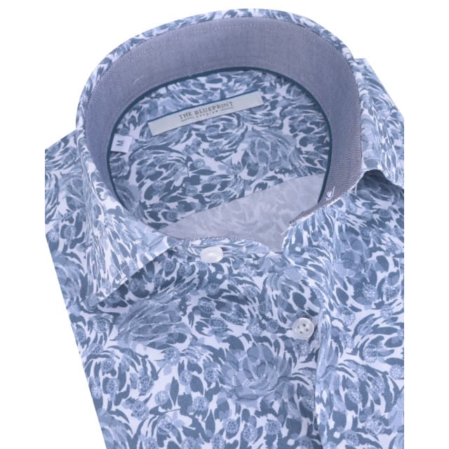 The BLUEPRINT Premium Casual Overhemd Blauw Heren
