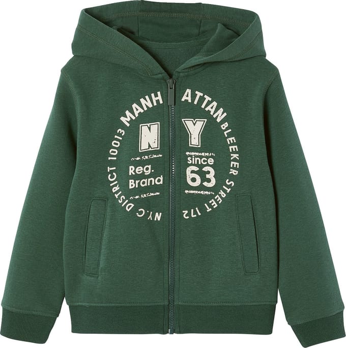 Vertbaudet Ritssweater mt capuchon sport BASICS jongens