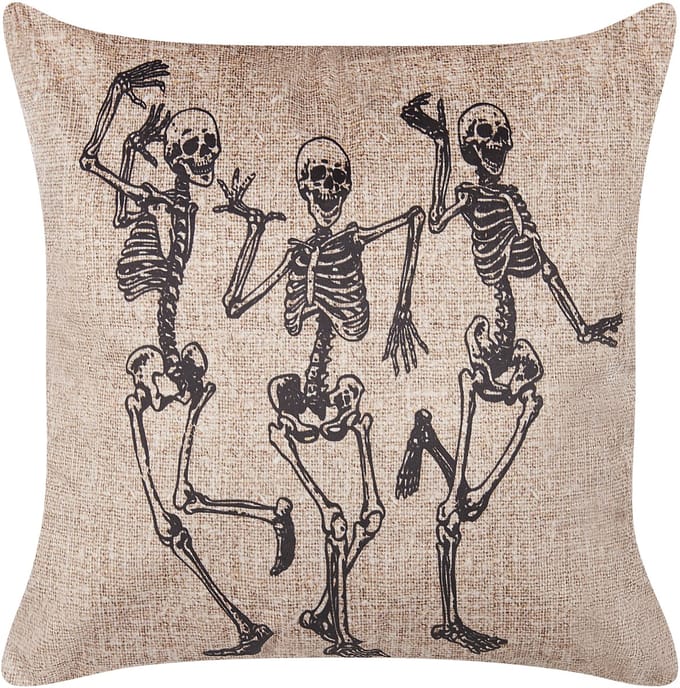 MORTESTI - Sierkussen - Lichtbeige - 45 x 45 cm - Fluweel