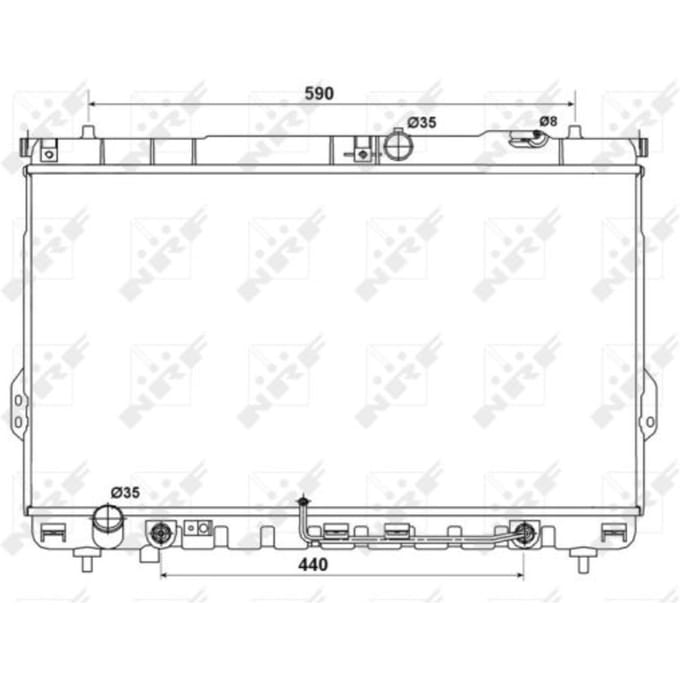 Radiator, motorkoeling NRF 53161