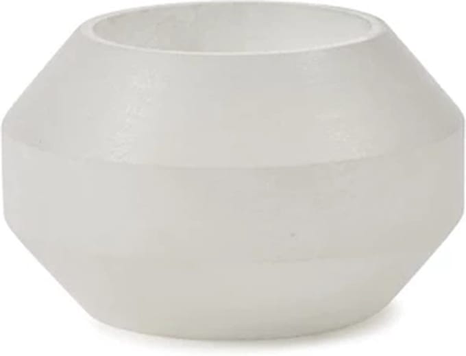 Serax Marie Michielssen theelichthouder D15cm H9cm albast wit