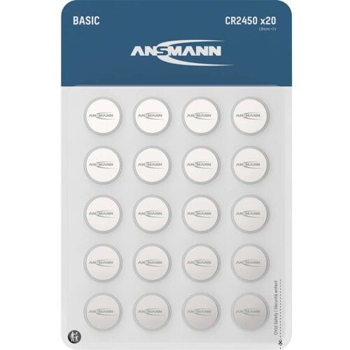 Ansmann Knoopcel CR2450 3 V 20 stuk(s) 600 mAh Lithium
