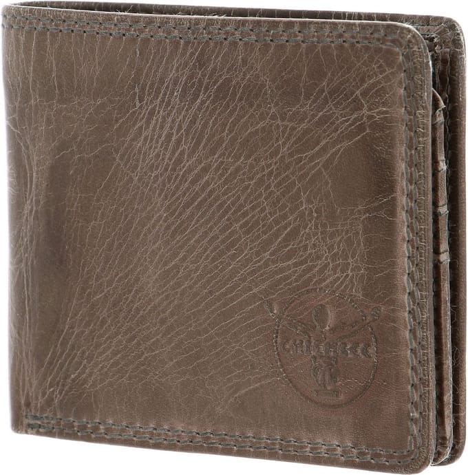 CHIEMSEE Leren Portemonnee Leather Wallet Taupe Bruine