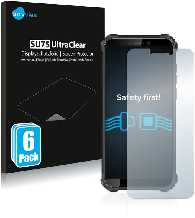 Savvies - Screenprotector voor Oukitel WP5 Pro - Folie Beschermfolie transparant 6 Stuks