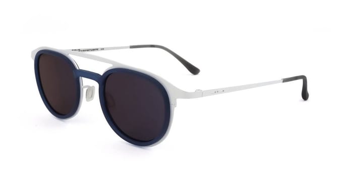 Italia Independent I I 0252 THIN CIRCLE White glossy 46/22/145 UNISEX Zonnebrillen