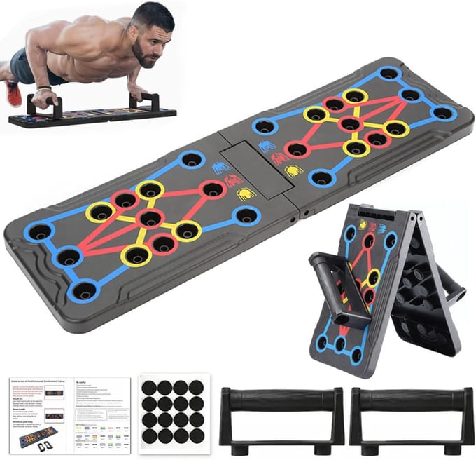 Aurixi® Push-upbord - Parallettes - Push-upbord - 35cm x 22cm x 6cm