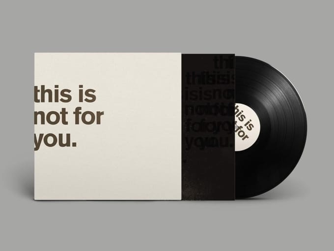Matthew Bourne - This Is Not For You (LP) (Limited Edition)