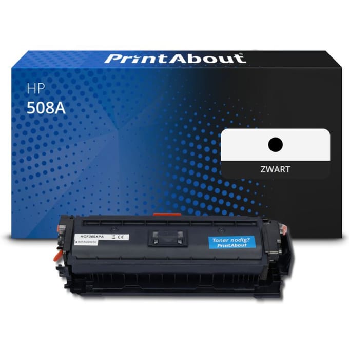 PrintAbout huismerk Toner 508A (CF360A) Zwart Geschikt voor HP