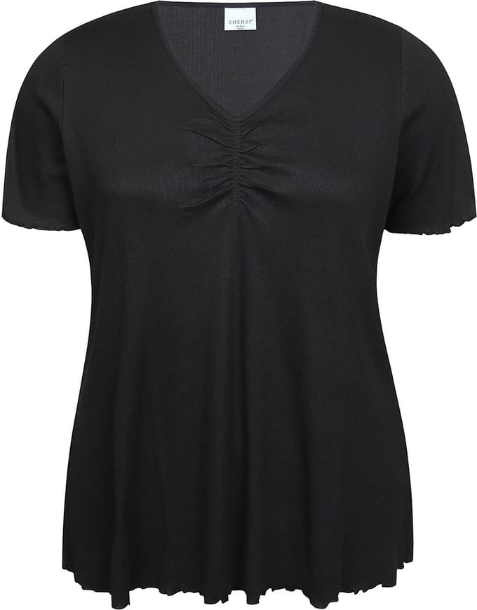 Zhenzi -Lara 1249-T-shirt S/S Black maat S=42/44