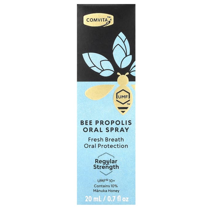 Comvita, Bee Propolis Mondspray, Normale Sterkte, UMF 10+, 0,7 fl oz (20 ml)