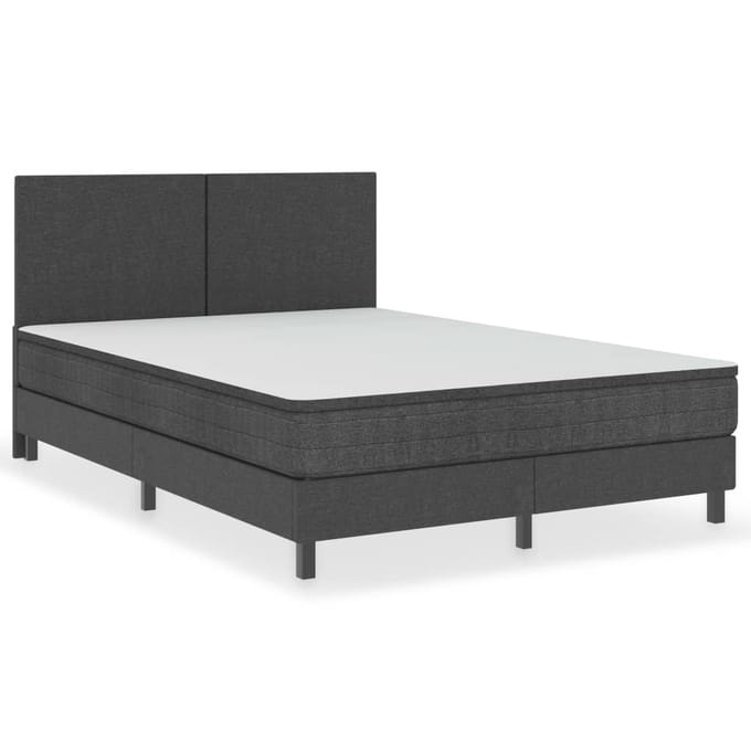 vidaXL - Hoofdbord - 140x200 - cm - stof - donkergrijs
