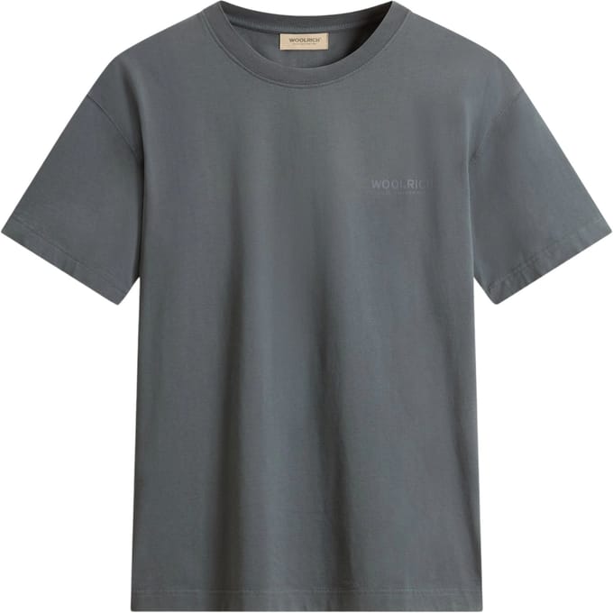 Woolrich Cotton Graphic T-shirts Donkergrijs Cfwote2010mrut5334