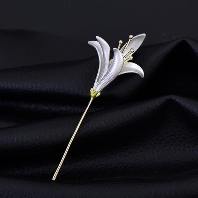 Creatieve Narcis Broches Voor Meisje Bloem Blad Speld Narcis Boeket Emaille Broche Bruiloft Feest Sieraden wit