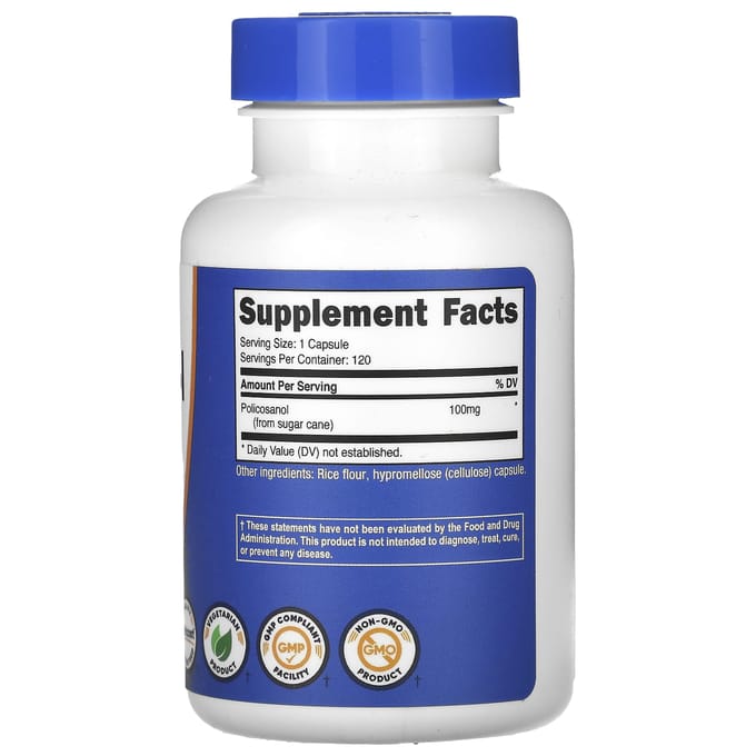 Policosanol, 100Mg, 120 Capsules