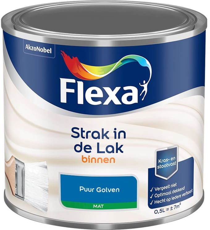 Flexa - Strak In De Lak Binnenlak Mat - Puur Golven - Mengverf - 500 Ml