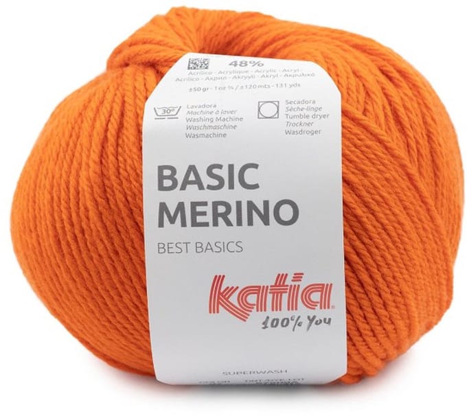 Katia Basic Merino - 97 oranje - Wol/Acryl Garen