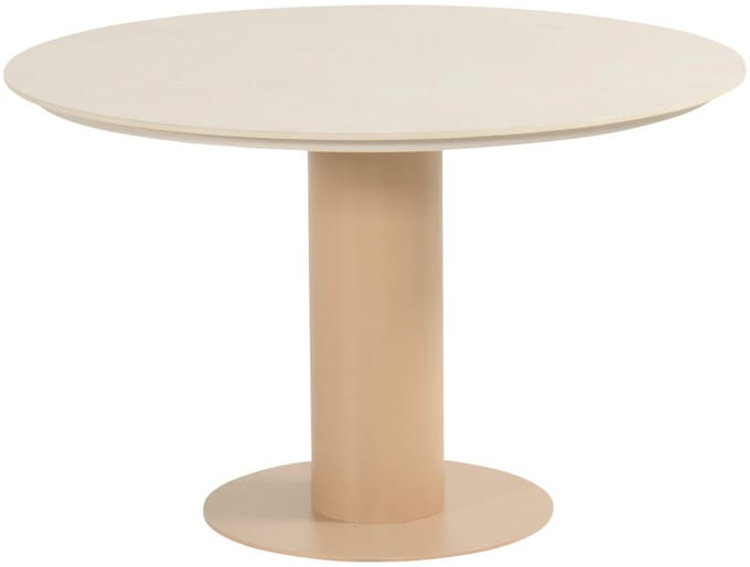 Hartman Girona Dining Tuintafel Ø120 cm - Cappuccino