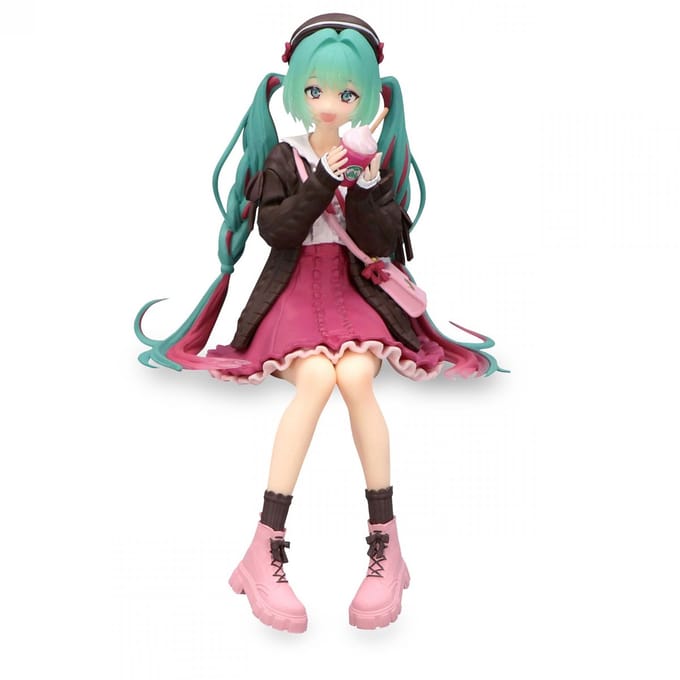 Vocaloid – Hatsune Miku Autumn Date Pink Ver. Noodle Stopper Figure