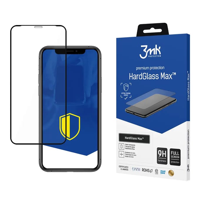 Versterkt gehard glas 3MK Apple iPhone X - HardGlass Max