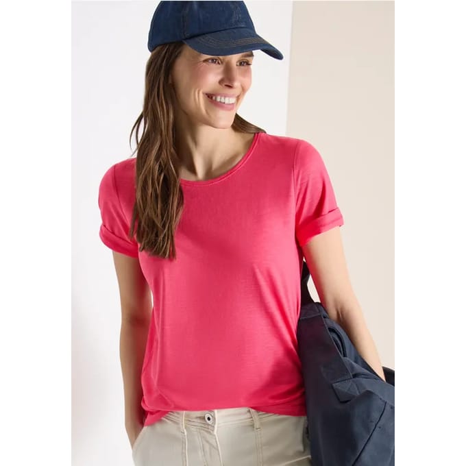 Basic Shirt met ronde hals