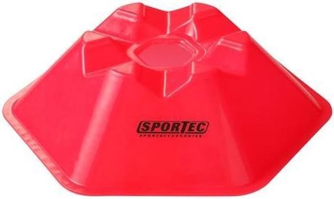 Sportec Afbakenbollen Hexagonaal 10 Stuks Roze
