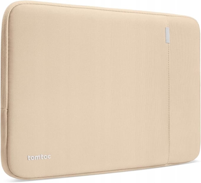 Tomtoc Defender-A13 Sleeve voor MacBook Air/Pro 13" - Zandkleur